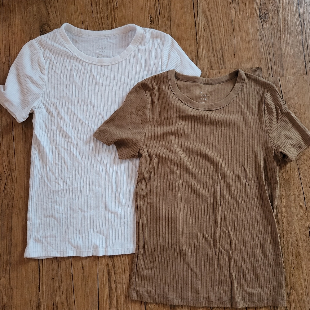 Bundle of 2 A New Day ribbed tee shirts
